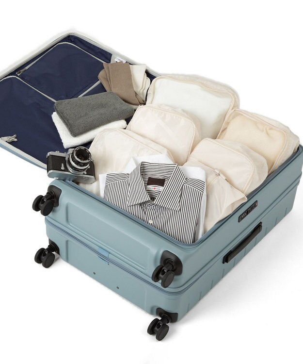 ACE BAGS & LUGGAGE ACE エスカレラ スーツケース 87L 完全フロントオープン 05653 エース アッシュブルー