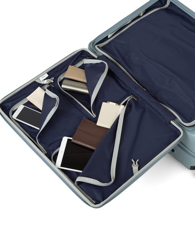 ACE BAGS & LUGGAGE ACE エスカレラ スーツケース 87L 完全フロントオープン 05653 エース アッシュブルー