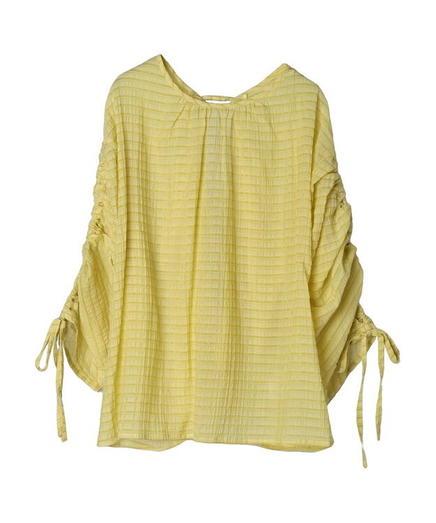Green Parks ・ＥＬＥＮＣＡＲＥ　ＤＵＥ　バックリボンブラウス Yellow