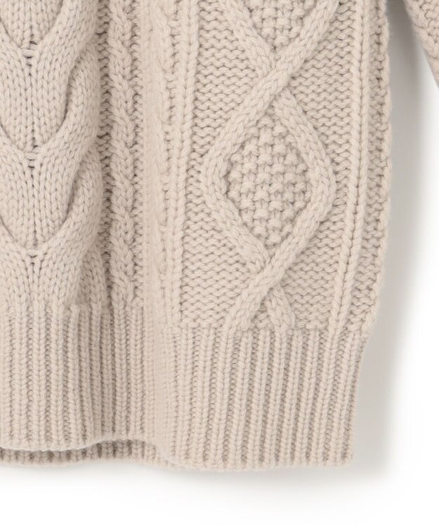 23区 【CLASSY.12月号掲載】アランパターン ニット ベージュ系