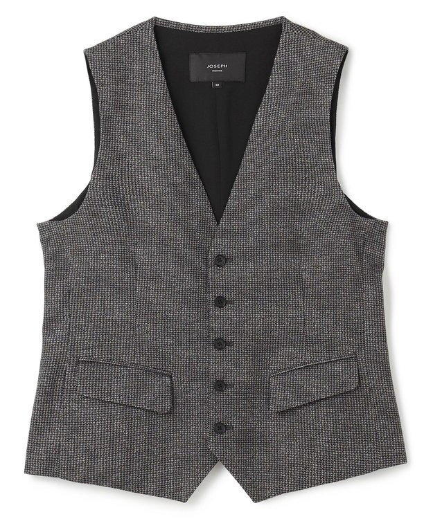 JOSEPH HOMME 新素材【ストレッチ/セットアップ対応】クリアドビージャージー ジレ ライトグレー系