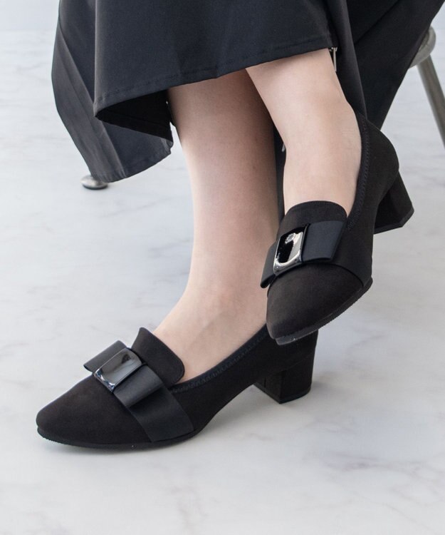 3E＞【Bridget Birkin Walk】オペラリボンヒールウォーキングパンプス