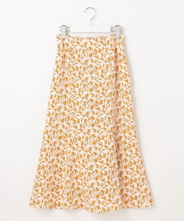 Feroux フラワープリント スカート ホワイト系1