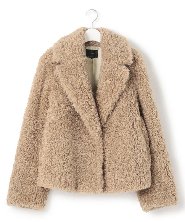 23区 ECOPEL プードルファー ジャケット ベージュ系