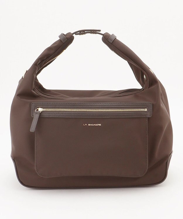 LA BAGAGERIE ループ2WAYショルダーバッグ　Mサイズ チョコ