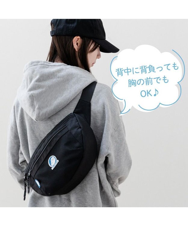 Mother garden しろたん ボディバッグ 黒色 ワンショルダー ウエストバッグ 黒