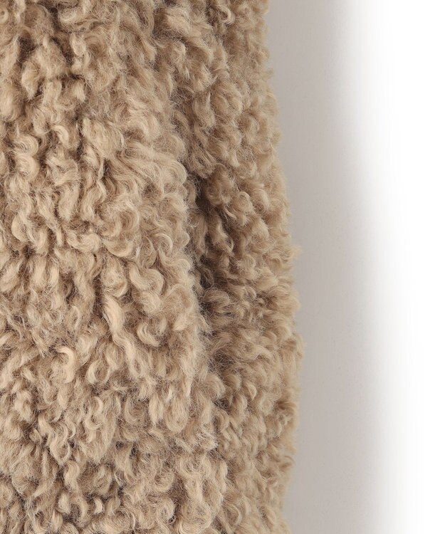 23区 ECOPEL プードルファー ジャケット ベージュ系