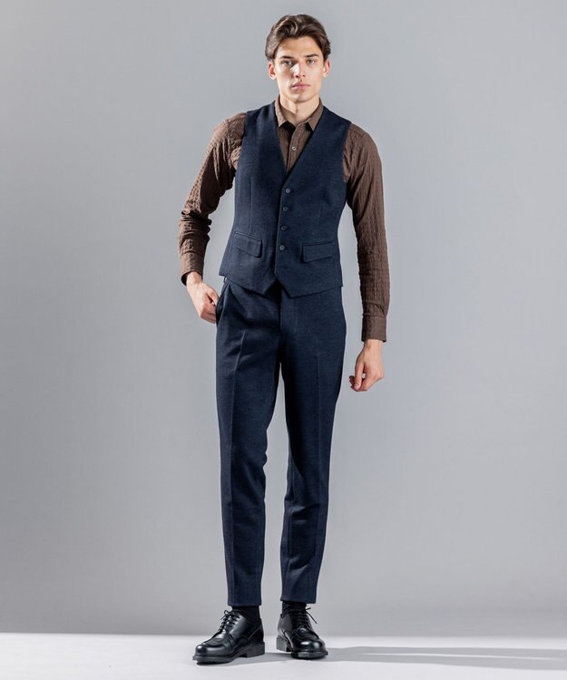 JOSEPH HOMME ドビージャーシー　ジレ ネイビー系