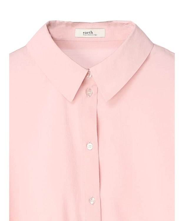 earth music&ecology ドロスト羽織シャツ Pink