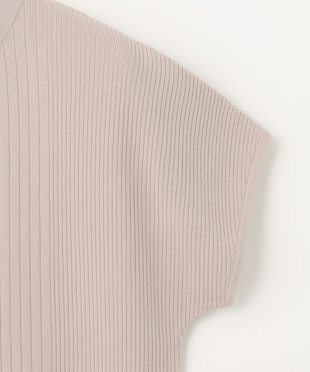 J.PRESS LADIES L 【洗える】レーヨンエリートストレッチ フレンチスリーブ ニット ベージュ系