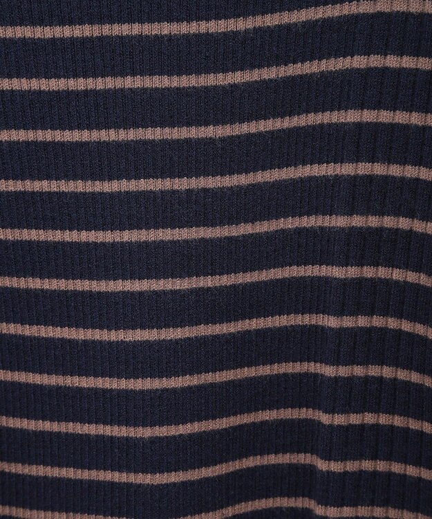 earth music&ecology やわらかタッチハイネックリブニットプルオーバー Border