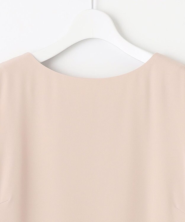 自由区 【XSサイズ～/洗える】ダブルフェイススーティング サックワンピース ピンク系