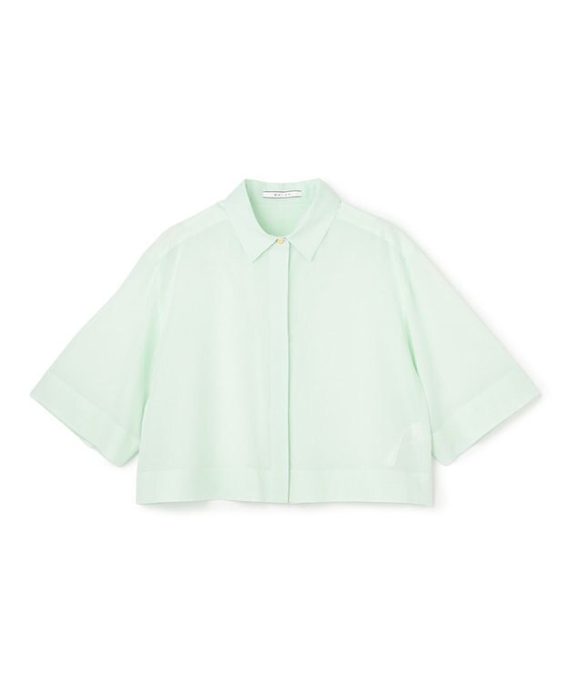 BEIGE， BAC / コットンシアー ショートレングスシャツ Mint
