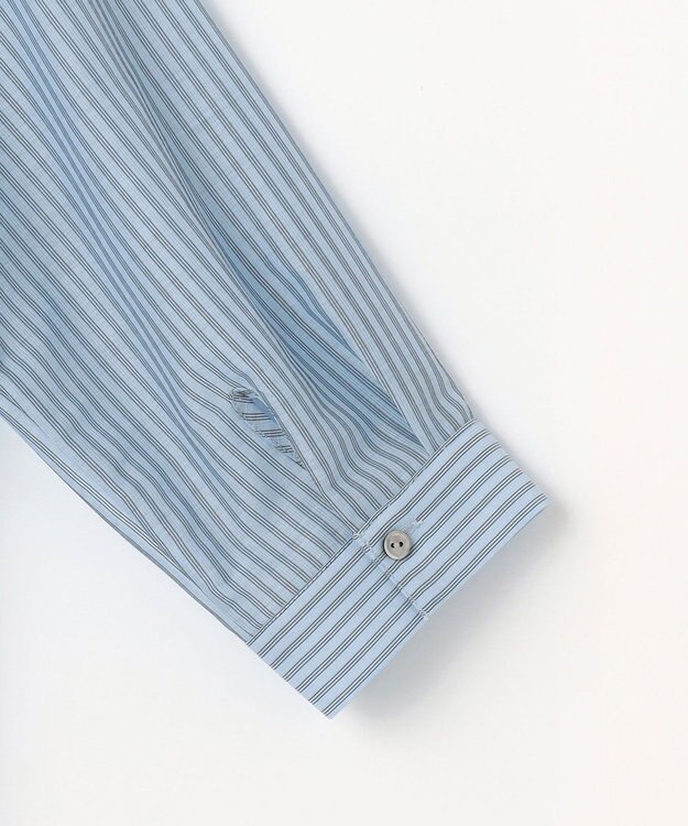 J.PRESS LADIES シアーピンストライプ カットソー サックスベース系