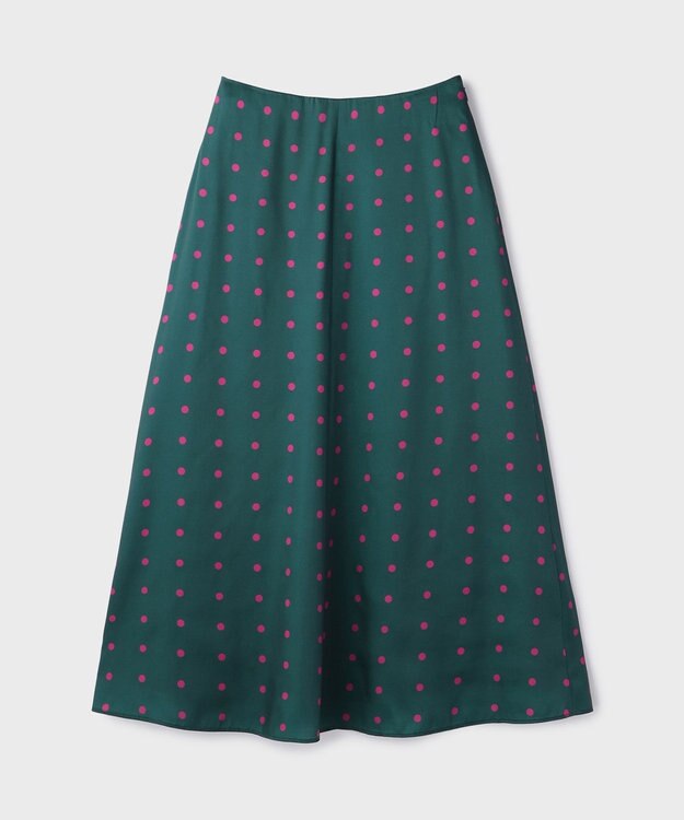 GRACE CONTINENTAL ドットスカート グリーン