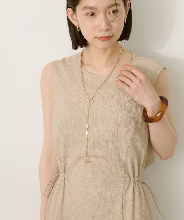 AMERICAN HOLIC バックホールドロストIラインワンピース【WEB限定カラー有り】 Beige