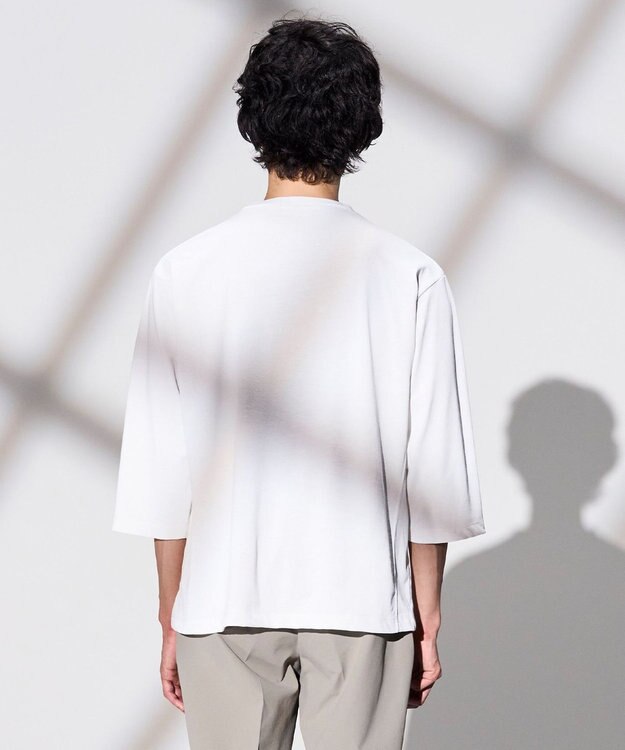 JOSEPH HOMME 【WEB限定】【新素材 / 新型】エンジニアドテック　リラックスフォルム クルーネック7分袖Ｔシャツ ホワイト系