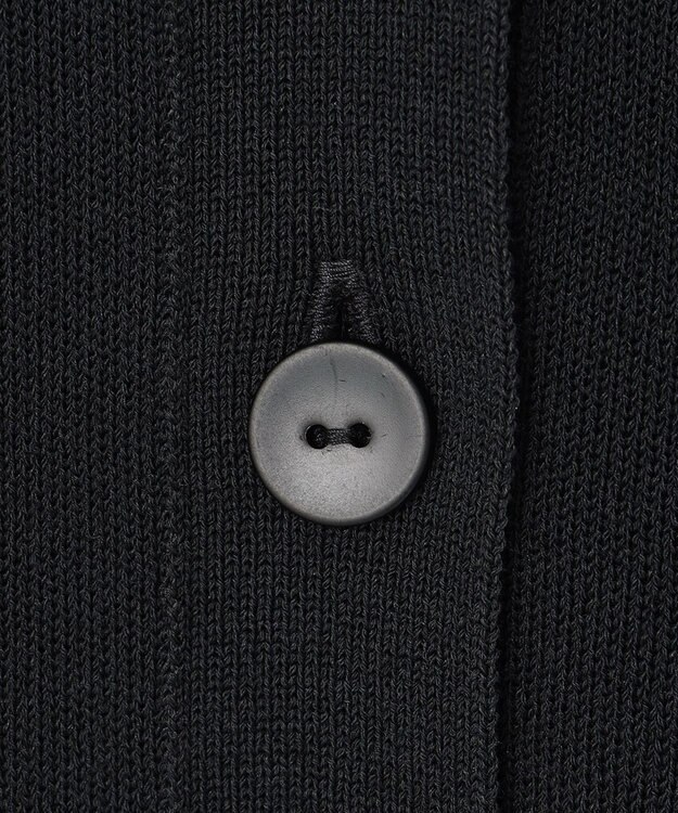 ICB 【洗える】コットンポリエステルスムース カーディガン チャコール系