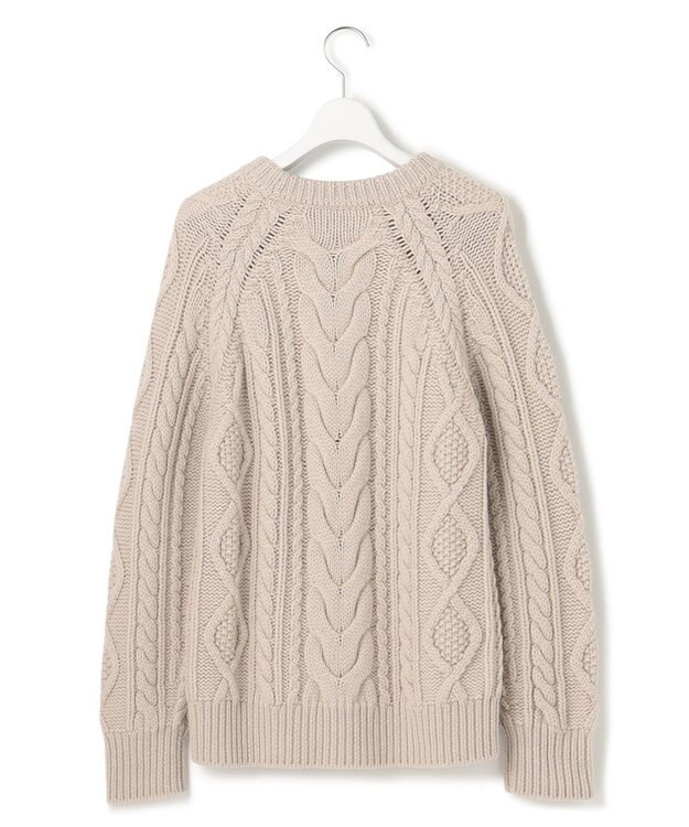 23区 【CLASSY.12月号掲載】アランパターン ニット ベージュ系