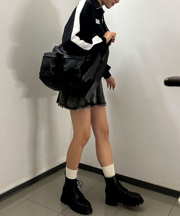 WEGO 【ユニセックス着用ITEM】立体ポケットBIGショルダー ブラックその他