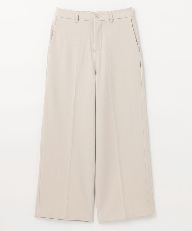 ANY 【ウエストゴム/ストレッチ/裏起毛】シークレットウォーム　ワイド オフホワイト