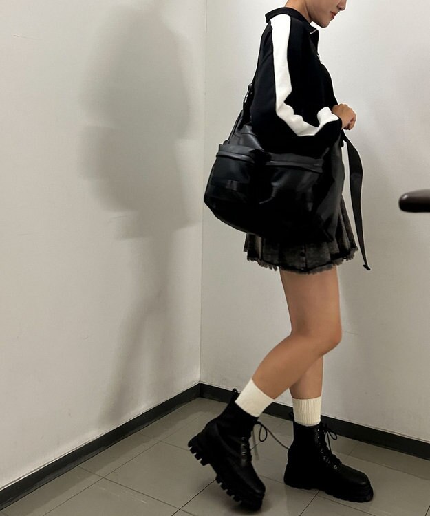 WEGO 【ユニセックス着用ITEM】立体ポケットBIGショルダー ブラックその他