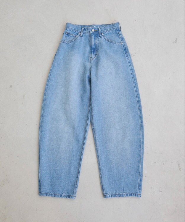WEGO 【ANGIE VINTAGE/SMLサイズ展開】カーブデニムパンツ ブルー
