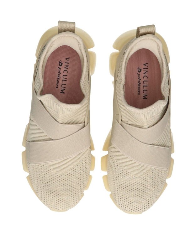 Bridget Birkin 【VINCULUM】エラスティックコラボスニーカー ライトベージュ雑材