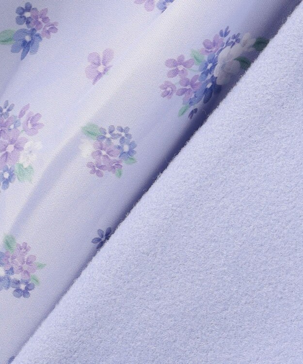 ANY KIDS 【フード取り外し可能】ウールライクコート サックスブルー