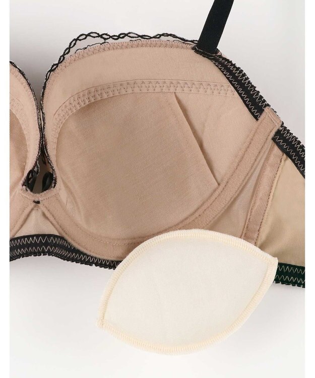 AMPHI ブラジャー ショーツセット 自然にボリュームアップ まるみバスト カップボリュームの調整可能 【ブラ＆ショーツセット】 上下セット BCC101 アンフィ／ワコール ブラウン