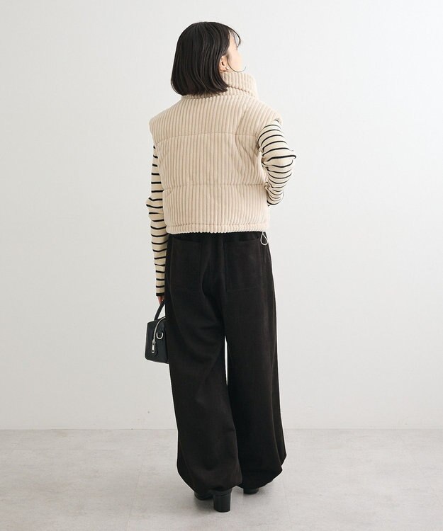 Green Parks ・ｓｗｉｎｇ　ｂｙ　ワイドコールベスト Light Beige