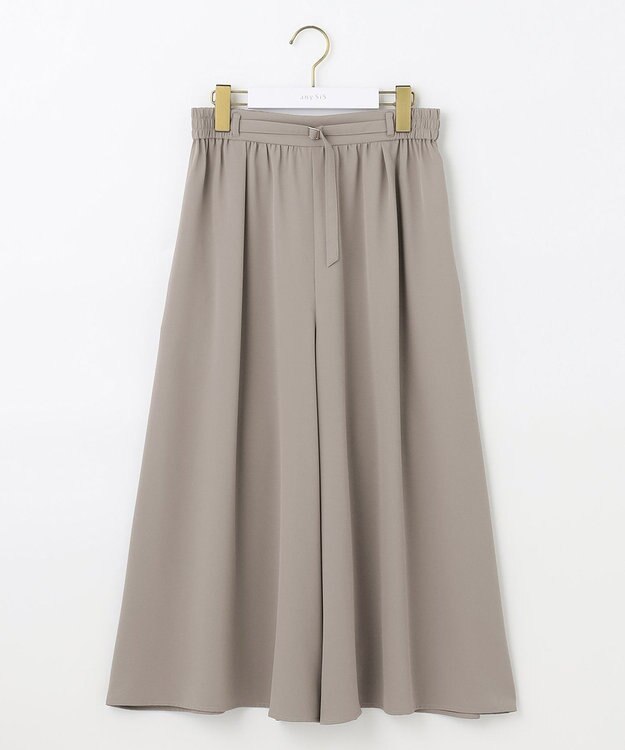 ANY SIS 【接触冷感＆UVカット】サラキレイワイド パンツ ライトカーキ