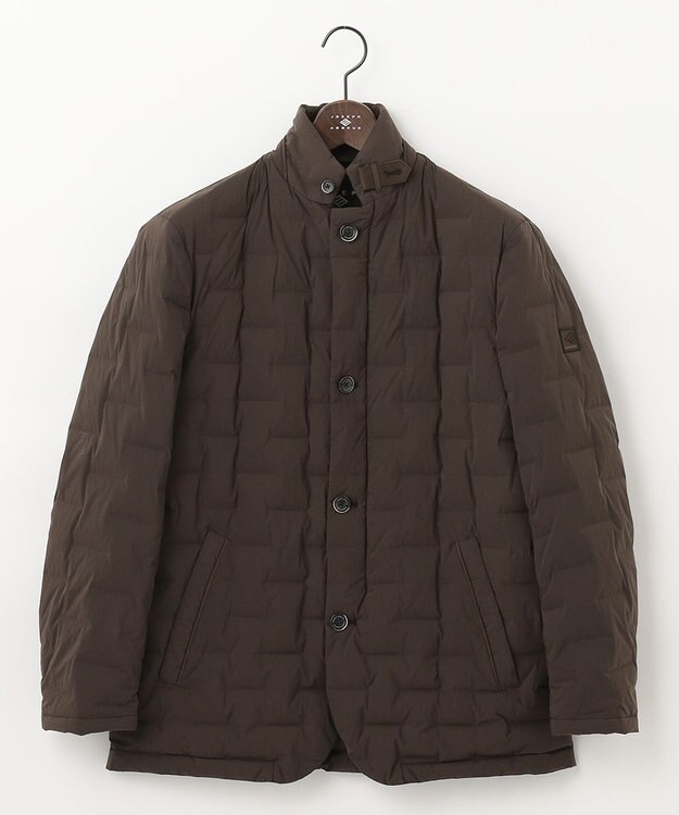 JOSEPH ABBOUD 【インナーダウンとしても対応可】ポケッタブル２WAYストレッチダウン ブルゾン ダークブラウン系