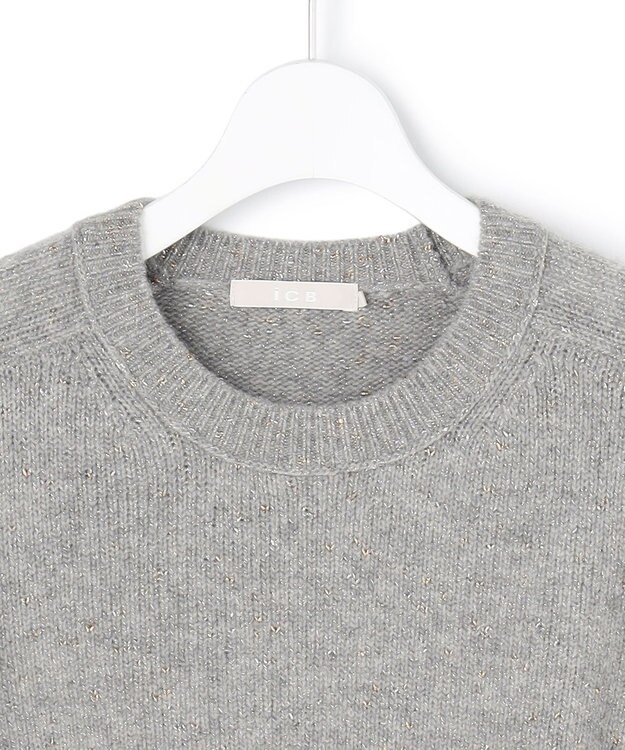 ICB 【先行予約】シャインノットカシミヤブレンド プルオーバーニット ライトグレー