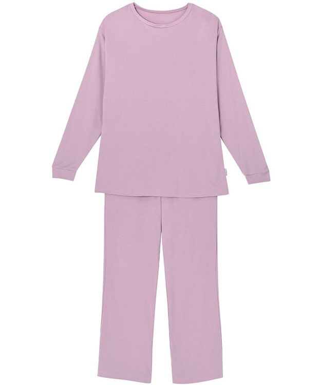 ワコール／睡眠科学 【パジャマ】　長袖・長ズボン　上品な光沢感　なめらかな肌ざわり　吸放湿性　睡眠科学／ワコール　YDX527 ピンク