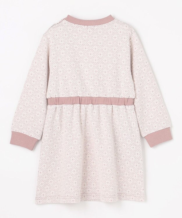 組曲 KIDS 【110-140㎝】 フロストフラワージャガード ワンピース ラベンダー