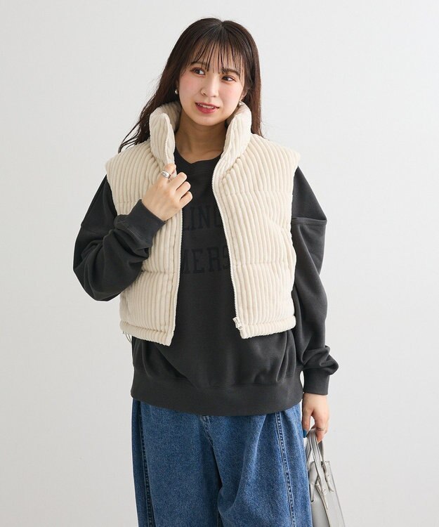 Green Parks ・ｓｗｉｎｇ　ｂｙ　ワイドコールベスト Off White