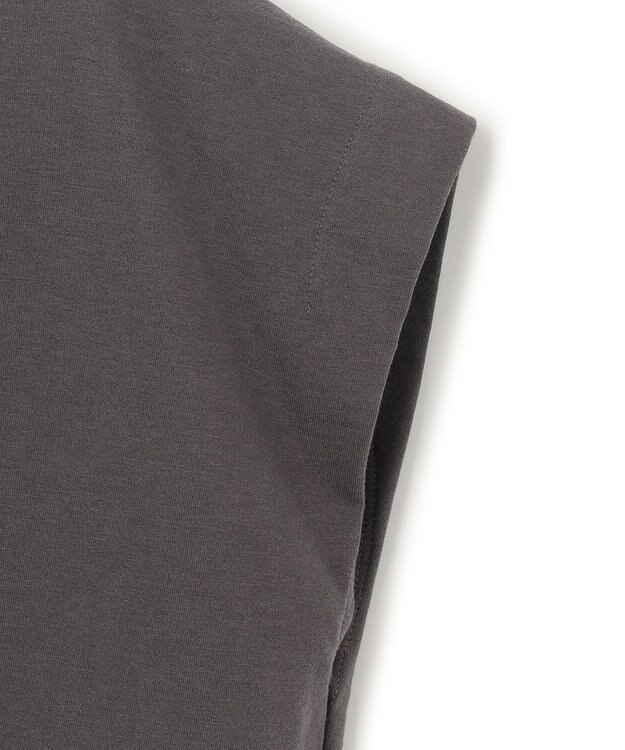 23区 L 【SLOW/洗える】コンパクトインレー フレンチスリーブ カットソー グレー系