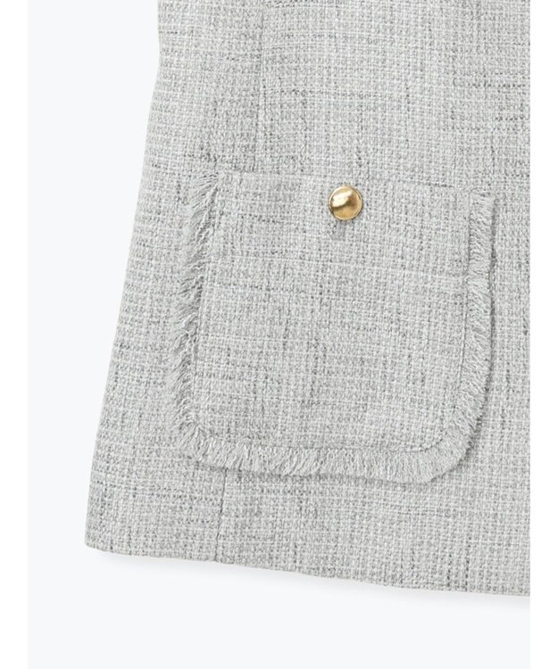 Te chichi 【セレモニーアイテム】ツイードVネックジレ グレー