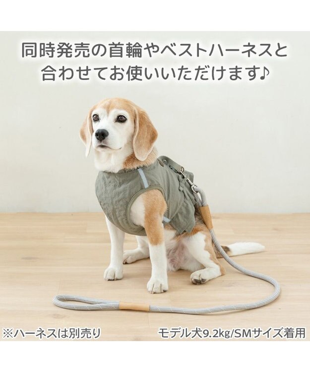 PET PARADISE ペットパラダイス ロープ リード グレー　M～Ｌ グレー