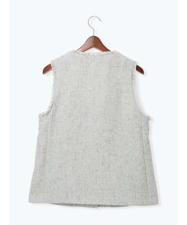 Te chichi 【セレモニーアイテム】ツイードVネックジレ グレー