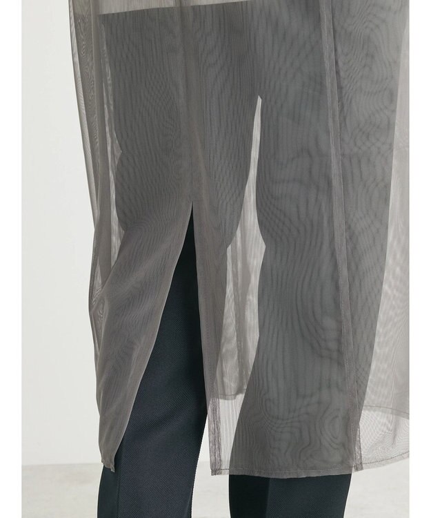 Green Parks ・ＥＬＥＮＣＡＲＥ　ＤＵＥ　チュールドロストキャミワンピ Charcoal Gray