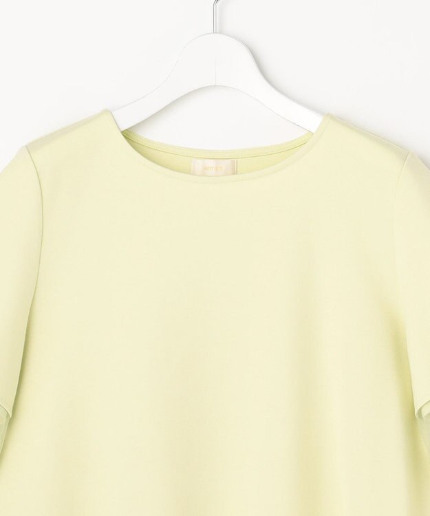 ANY SIS チュール切替ランタンスリーブ プルオーバー ライム