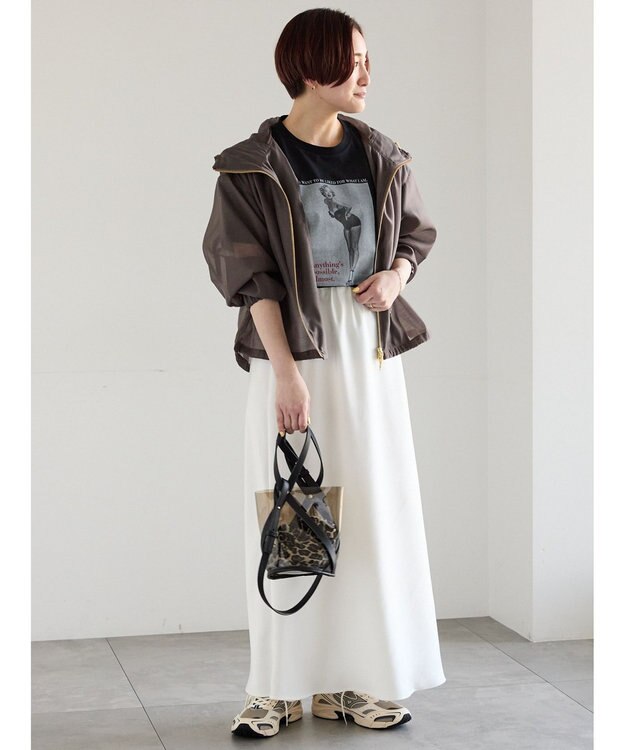 Te chichi マリリンモンローモノクロフォトTシャツ ブラック