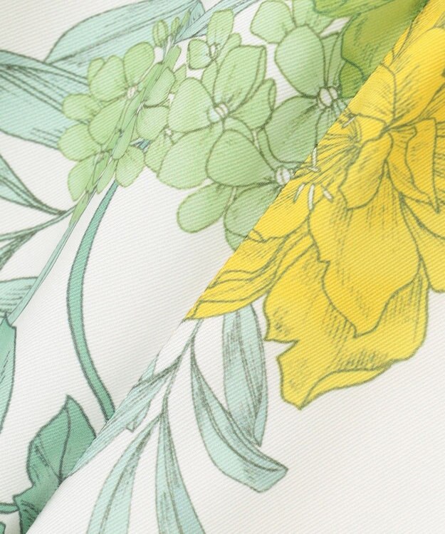 GRACE CONTINENTAL フラワープリントワークパンツ キナリ