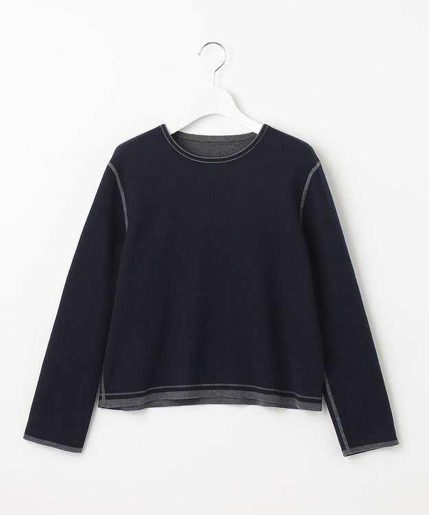 自由区 L 【ご好評につきWEBのみ新色追加/洗える/マルチウェイ】リバーシブルニット セットアップ グレー系