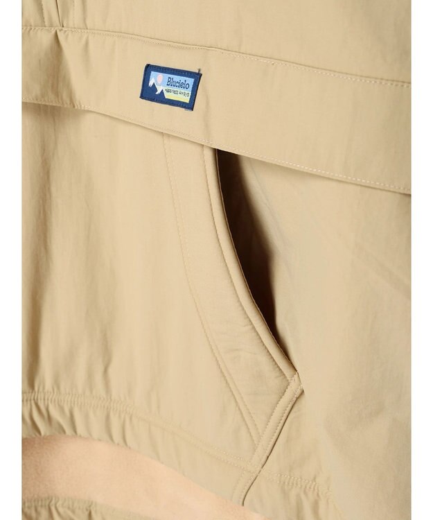 CRAFT STANDARD BOUTIQUE ナイロン×裏フリースアノラックブルゾンＬ／Ｓ Beige