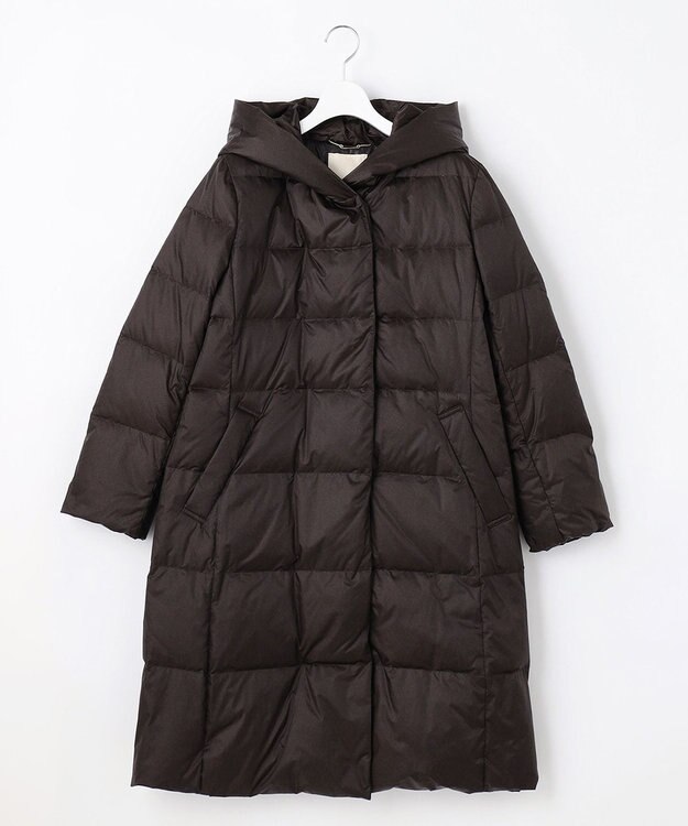 自由区 【WEB限定カラーあり・新色追加・洗える】ブライトダウン ロング丈ダウンコート ダークブラウン系5