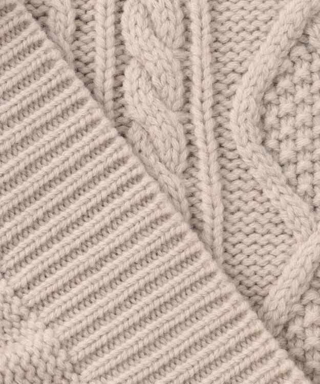 23区 【CLASSY.12月号掲載】アランパターン ニット ベージュ系