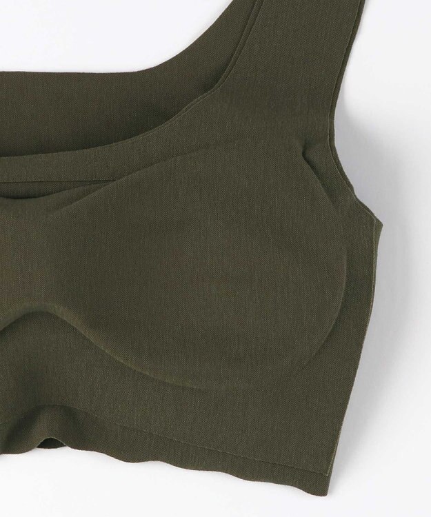 une nana cool 綿混フラット仕上げ　ノンワイヤーブラジャー　　【全サイズ同一価格】 OV